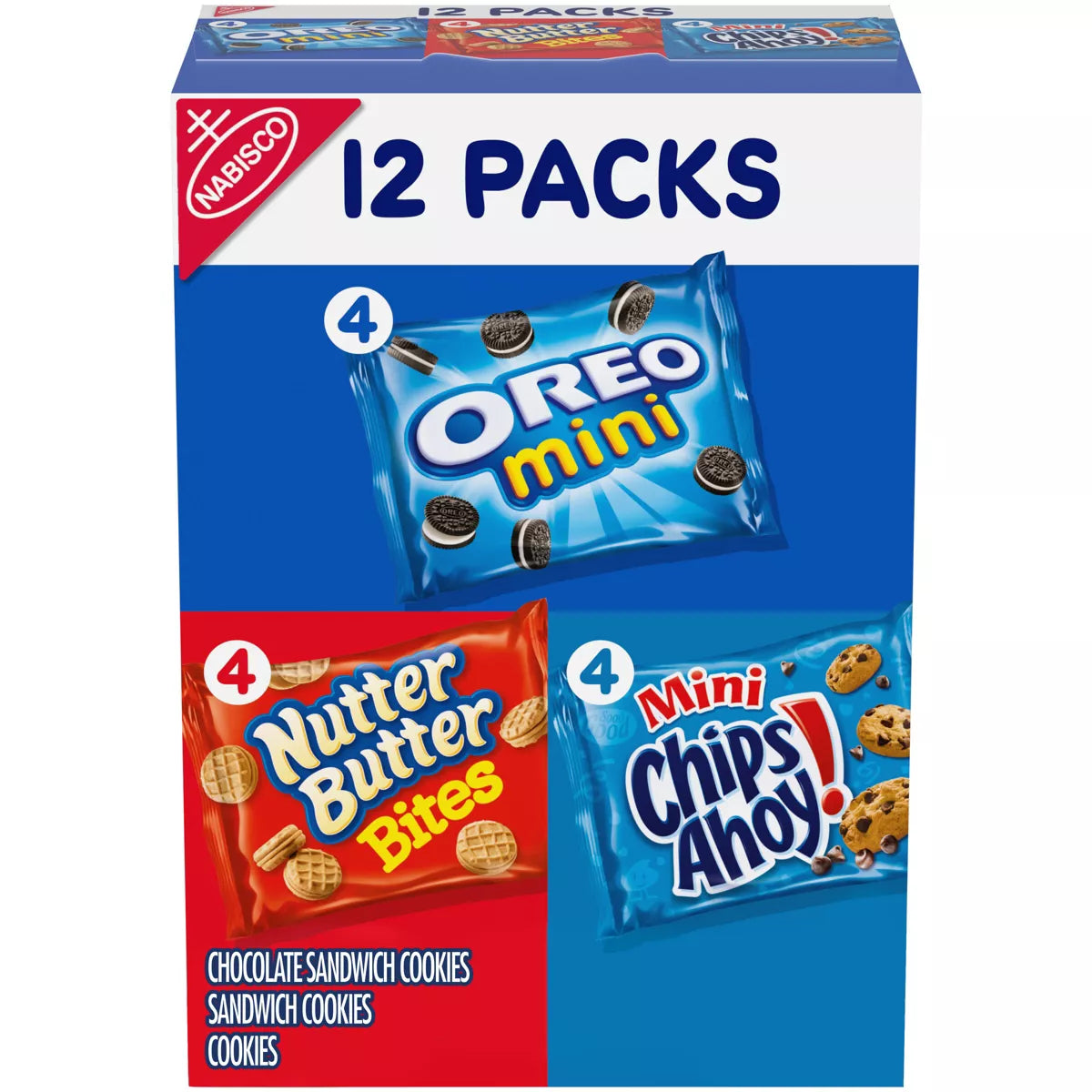 Oreo Mini Chocolate Sandwich Cookies, Big Bag, 12 -3 oz Packs