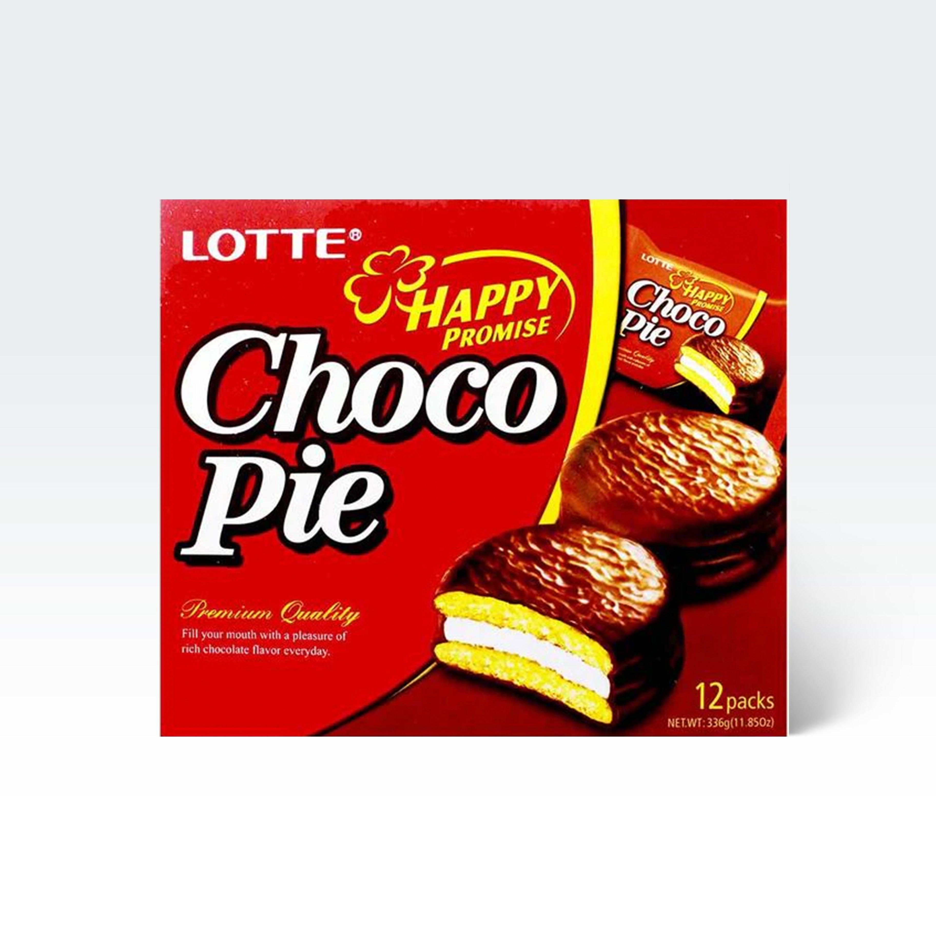 Lotte Choco Pie Original 0.98oz(28g) x 12 Pcs – Anytime Basket