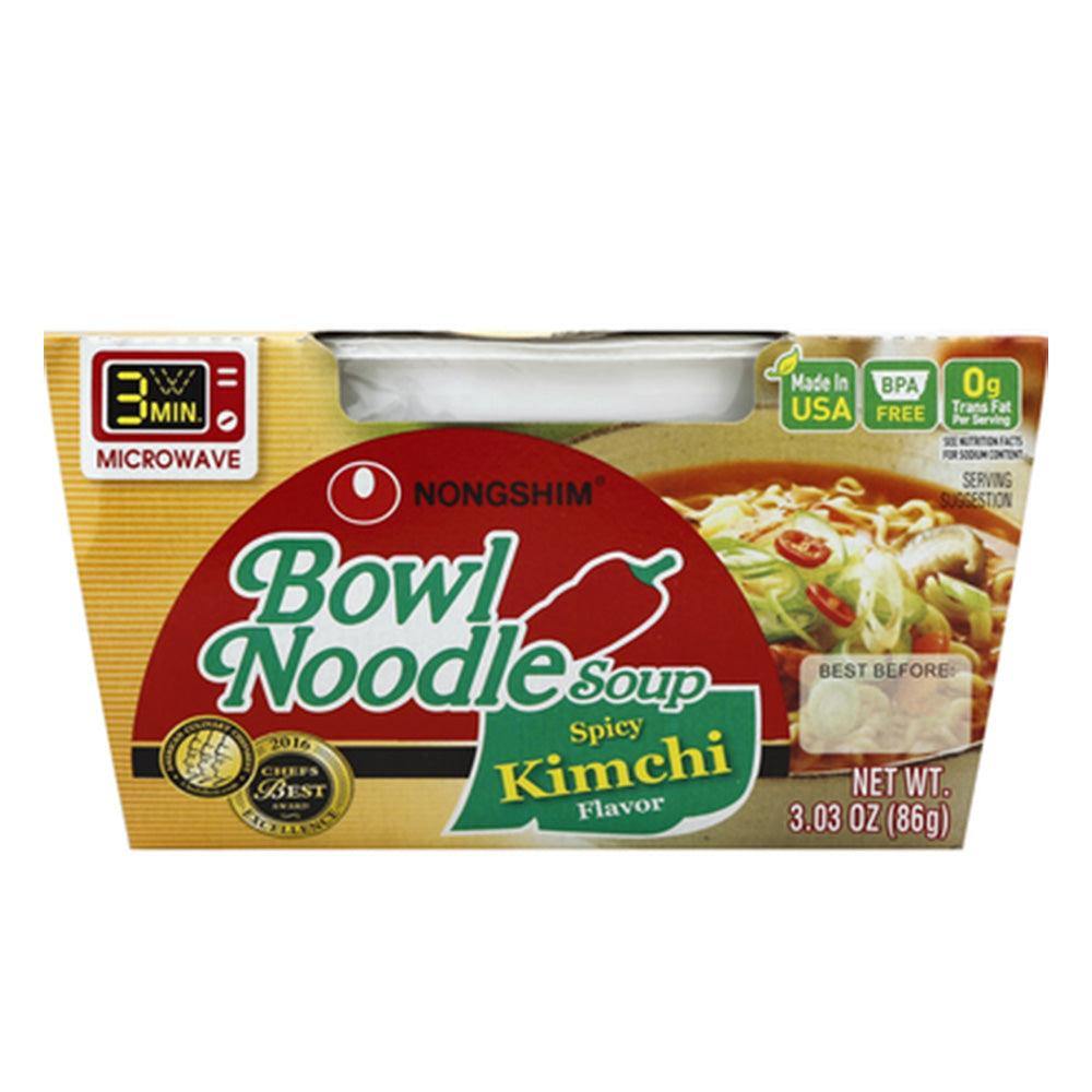 Nong Shim Bowl Noodle Soup, Spicy Chicken Flavor - 12 pack, 3.03 oz packages