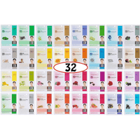 DERMAL 32 Combo A+B Set Collagen Essence Korean Face Mask - Hydrating & Soothing Facial Mask with Panthenol