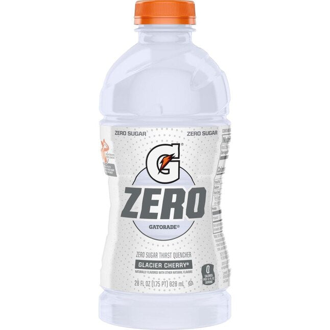 Gatorade G Zero Sugar Glacier Cherry Thirst Quencher Sports Drink, 28 ...