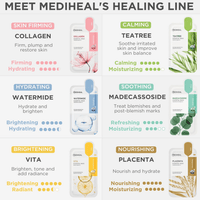 Mediheal Sheet Mask New Essential HERO 12 pack (Collagen, Tea Tree, Placenta, Madecassoside, Vita, Watermide)