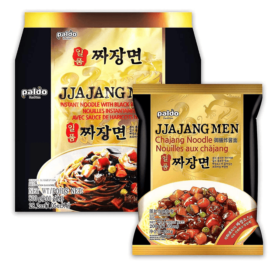 Paldo Fun & Yum Ilpoom Jjajangmen Chajang Noodle, Pack of 4