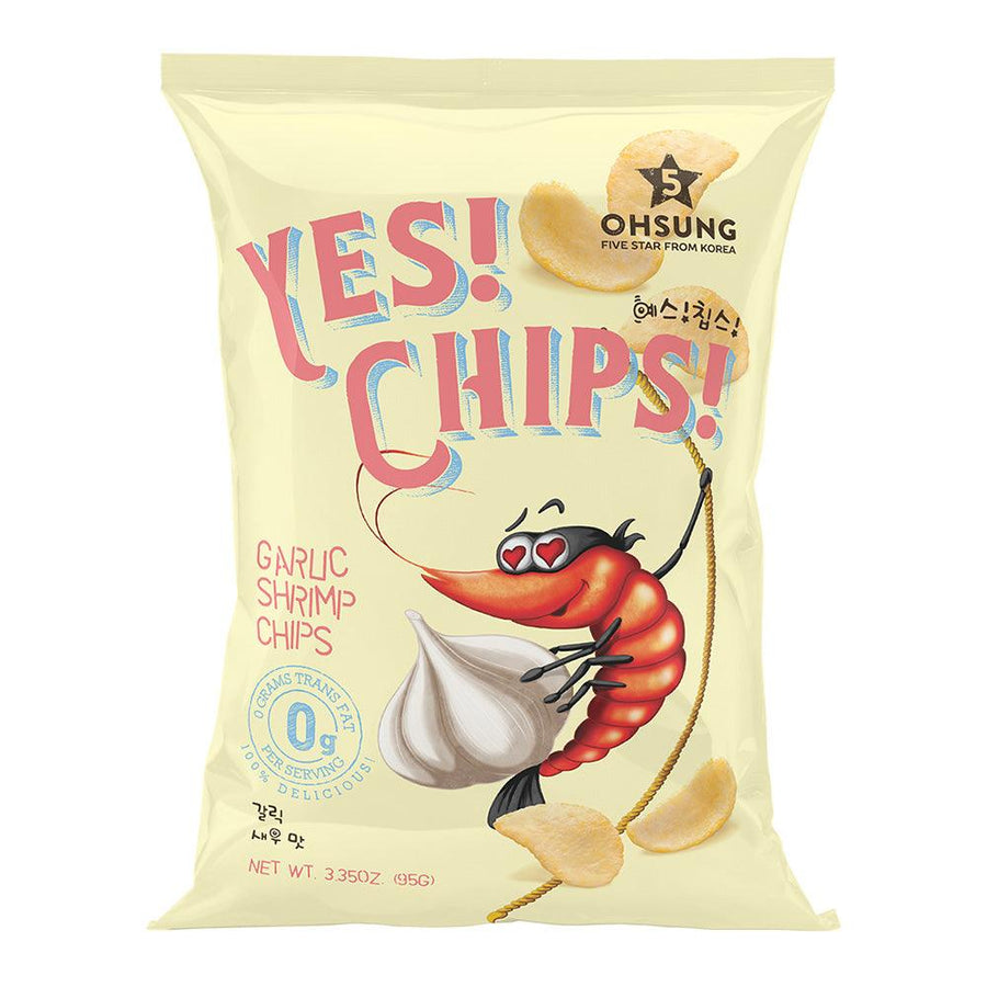Ohsung Yes! Chips! Garlic Shrimp Chips 3.35oz(95g)