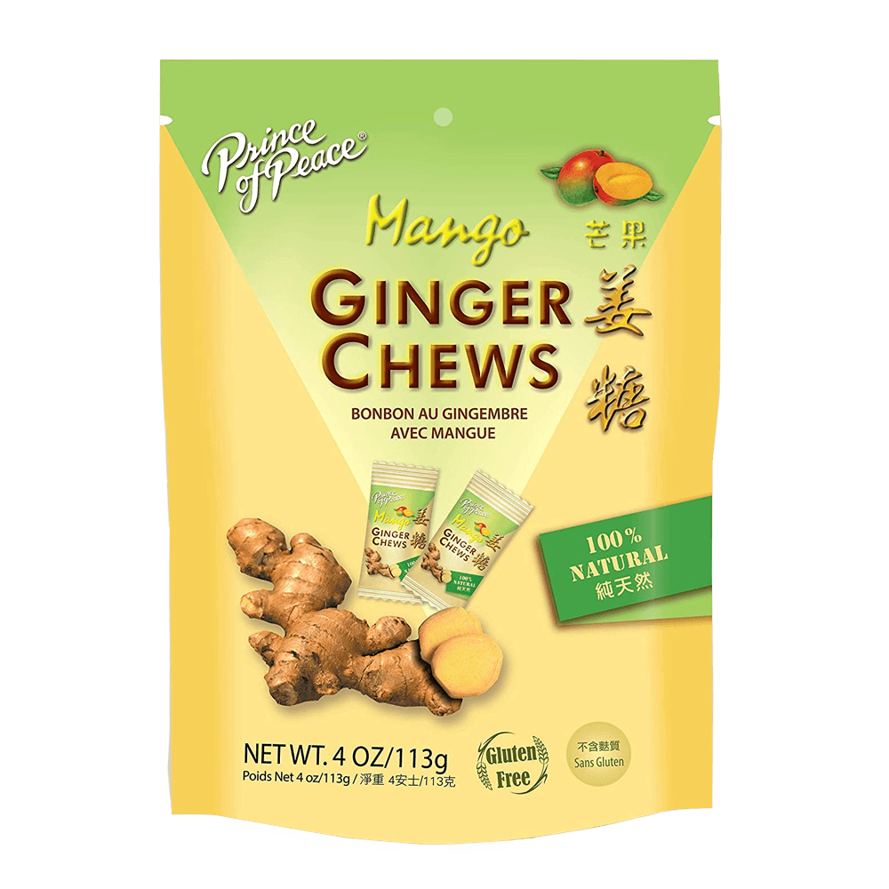 Prince of Peace Ginger Chews Mango 4oz(113.5g) Anytime Basket