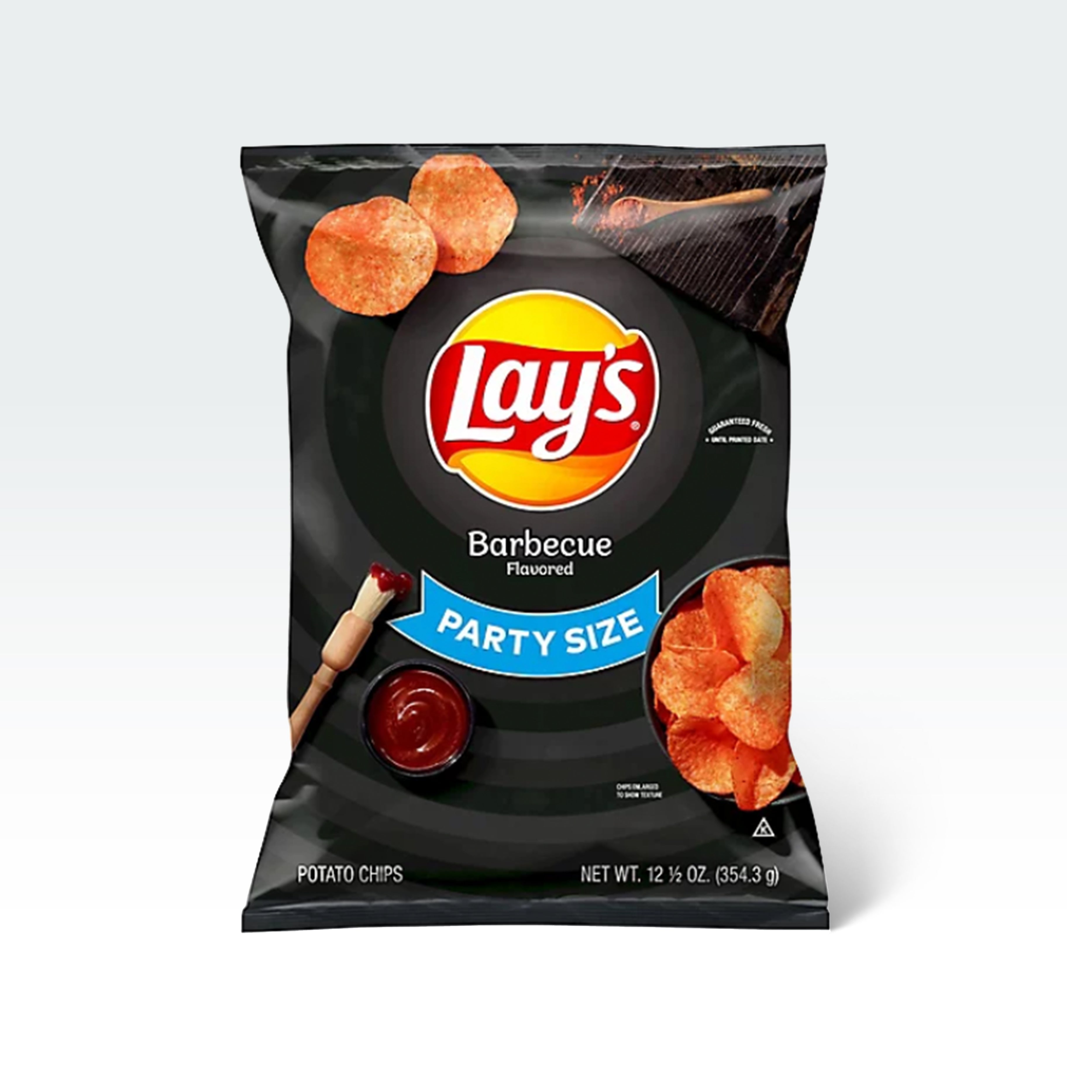 Lays Potato Chips Barbecue Party Size 125 Oz Anytime Basket 3814