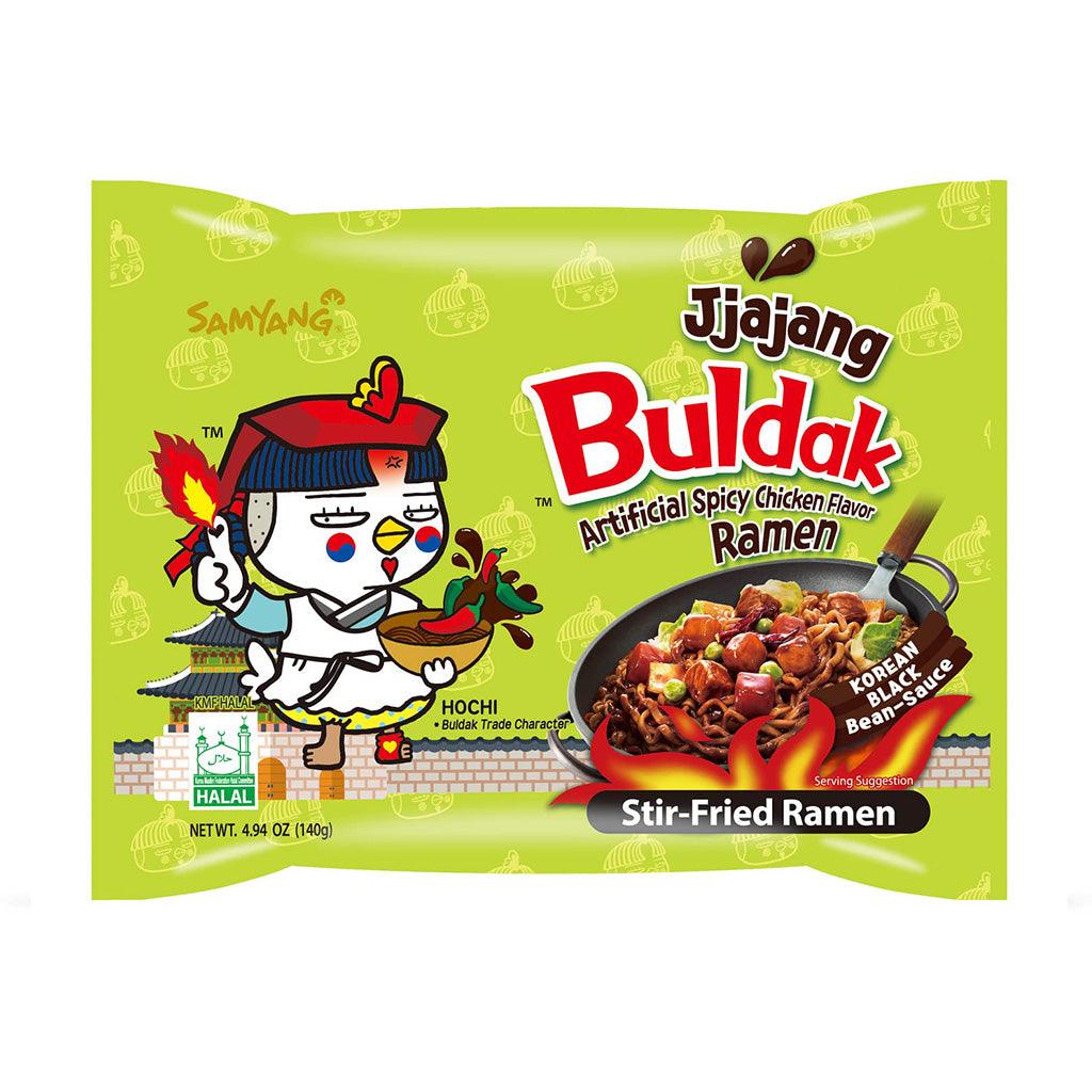 Samyang Buldak jjajang Spicy Chicken Stir Fried Ramen Korean 4.94(140g) x 5 Packs - Anytime Basket